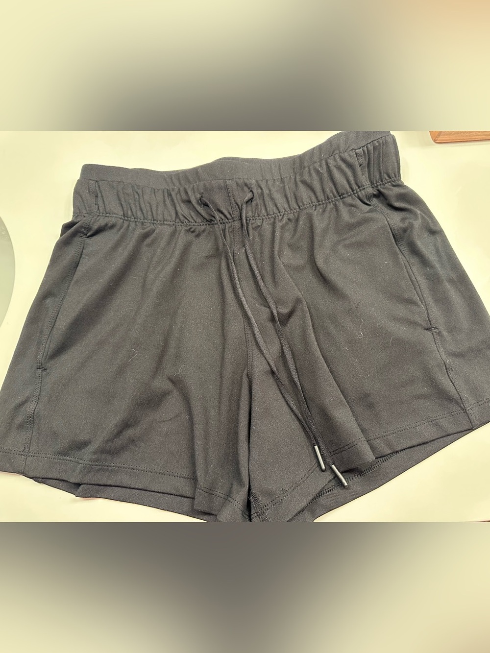 Avia Black Performance Drawstring Athletic Shorts